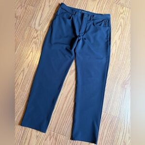 Fourlaps Pants Men's 32x30 Navy Blue Performance Stretch Golf flat front